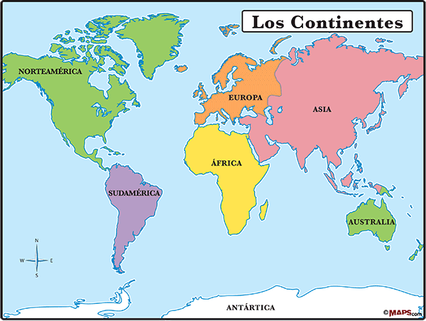 Los continentes - Imagui