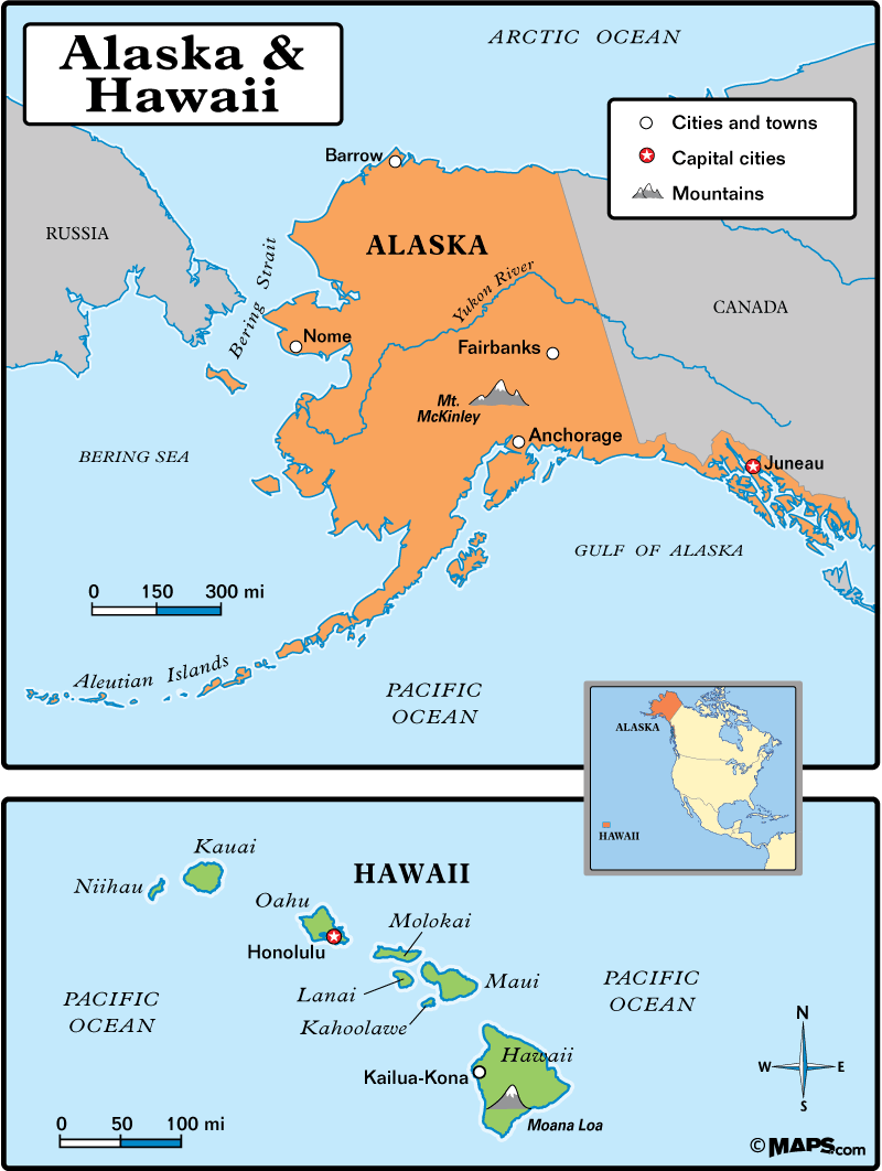 Hawaii And Alaska